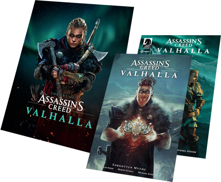 24 x The Art of Assassin's Creed Valhalla, Song of Glory & Forgotten Myths (Digital Book Codes)